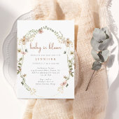 Baby in Bloom Waterverf Wildbloem Baby shower Kaart