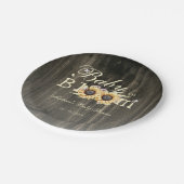 Baby in Bloom Waterverf Zonnebloemen Baby shower Papieren Bordje (Gekanteld)