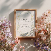 Baby In Bloom Welkomstposter Bord Poster