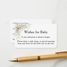 Baby In Bloom Wensen voor Baby Kaart