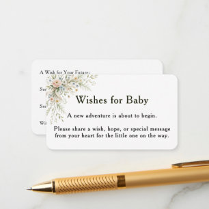 Baby In Bloom Wensen voor Baby Kaart
