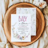 Baby in Bloom Whimsical Floral Arch Baby shower Kaart