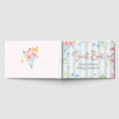 Baby in Bloom Whimsical Stripes Baby shower Gastenboek (Volledig)