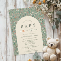 Baby in Bloom Whimsical Wildflower Baby Shower