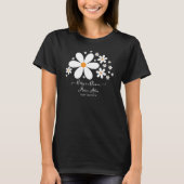 Baby in Bloom White Daisy Baby shower T-shirt (Voorkant)