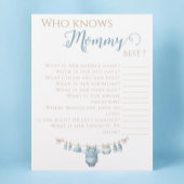 Baby in Bloom Wie kent mama het beste Baby shower Flyer