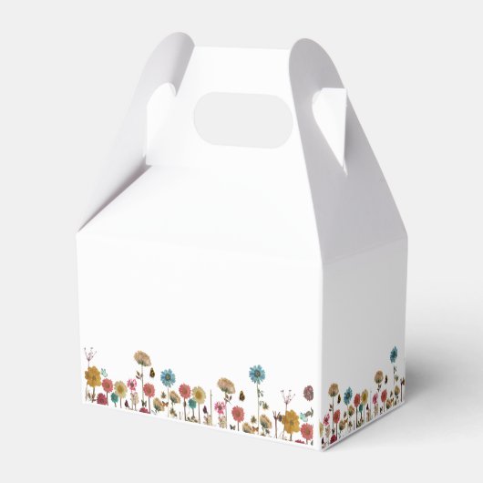 Baby in bloom wild flower baby shower bedankdoosjes (Achterkant)