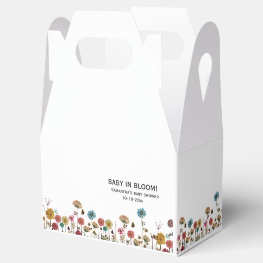 Baby in bloom wild flower baby shower bedankdoosjes (Geopend)