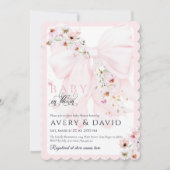 Baby in Bloom Wild Flower Bow Spring Baby shower Kaart (Voorkant)