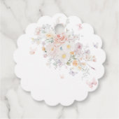 Baby in Bloom Wild Flower Butterfly Baby shower Bedankjes Labels (Achterkant)