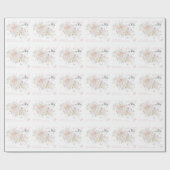 Baby in Bloom Wild Flower Butterfly Baby shower Cadeaupapier (Vlak)
