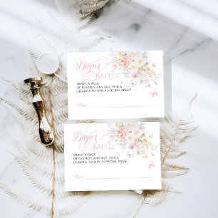 Baby in Bloom Wild Flower Butterfly Baby shower Informatiekaartje