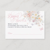 Baby in Bloom Wild Flower Butterfly Baby shower Informatiekaartje (Voorkant)