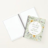 Baby in bloom Wildbloemen baby shower Notitieboek (Binnen)
