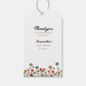 Baby in bloom wilde bloem baby shower dank u cadeaulabel (Voorkant)