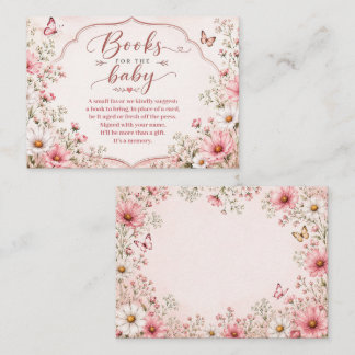 Baby in Bloom Wilde Bloem Baby Shower Informatiekaartje