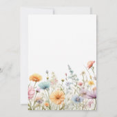 Baby In Bloom wilde bloem geslacht neutra Baby sho Kaart (Achterkant)