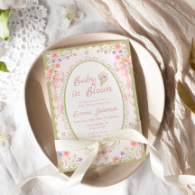 Baby in Bloom Wilde Bloem Mooie Baby Shower
