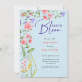 Baby in bloom wilde bloemen Baby shower Kaart (Voorkant)