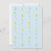 Baby in bloom wilde bloemen Baby shower Kaart (Achterkant)