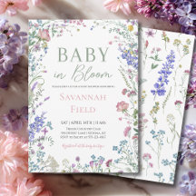 Baby in Bloom Wilde Bloemen Baby Shower