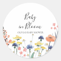 Baby in Bloom Wilde bloemen baby shower