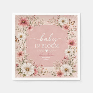 Baby in Bloom Wilde Bloemen Baby Shower Servet