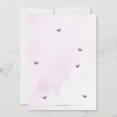 Baby in Bloom Wilde Bloemen Boog Meisje Baby Showe Kaart (Achterkant)