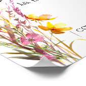 Baby in Bloom Wilde Bloemenshowers Poster (Hoek)