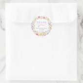 Baby in Bloom: Wilde Bloementuin Ronde Sticker (Tas)