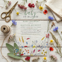 Baby in Bloom Wilde Bloemenweide Baby Shower