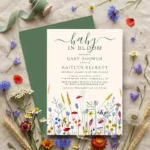 Baby in Bloom Wilde Bloemenweide Baby Shower