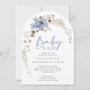 Baby in Bloom Wildflower Arch Baby shower Kaart