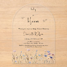 Baby in Bloom Wildflower Baby shower