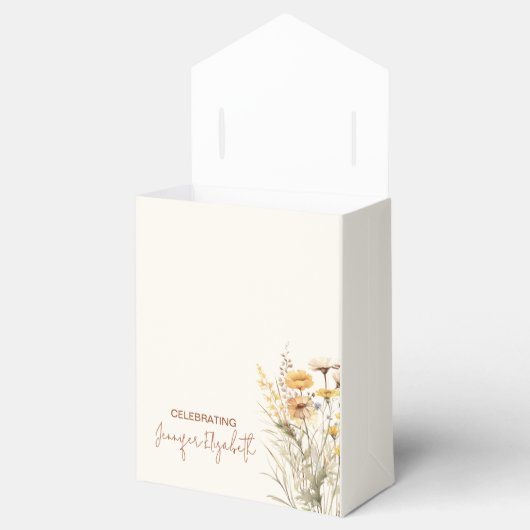 Baby in Bloom Wildflower Baby Shower Bedankdoosjes (Geopend)