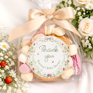 Baby in Bloom Wildflower Baby Shower Bedankt Ronde Sticker