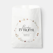 Baby in bloom wildflower baby shower bedankzakje (Voorkant)