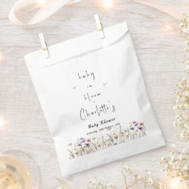 Baby in Bloom Wildflower Baby shower Bedankzakje