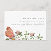 Baby in Bloom Wildflower Baby shower Book Request Informatiekaartje (Voorkant)