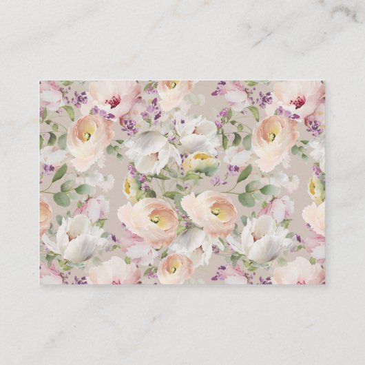 Baby in Bloom Wildflower Baby shower Book Request Informatiekaartje (Achterkant)