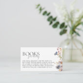Baby in Bloom Wildflower Baby shower Book Request Informatiekaartje (Staand voorkant)
