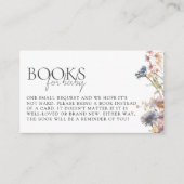 Baby in Bloom Wildflower Baby shower Book Request Informatiekaartje (Voorkant)