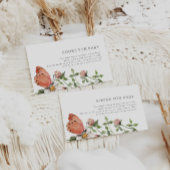 Baby in Bloom Wildflower Baby shower Book Request Informatiekaartje