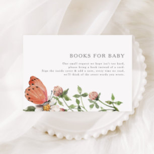 Baby in Bloom Wildflower Baby shower Book Request Informatiekaartje
