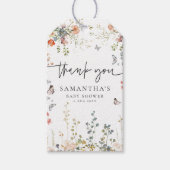 Baby in Bloom Wildflower Baby shower Cadeaulabel (Voorkant)