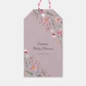 Baby in Bloom Wildflower Baby shower Cadeaulabel (Voorkant)