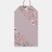 Baby in Bloom Wildflower Baby shower Cadeaulabel (Achterkant)