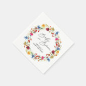 Baby in Bloom Wildflower Baby shower Custom Servet (Hoek)