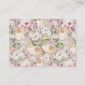 Baby in Bloom Wildflower Baby shower Diaper Raffle Informatiekaartje (Achterkant)