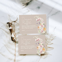 Baby in Bloom Wildflower Baby shower Diaper Raffle